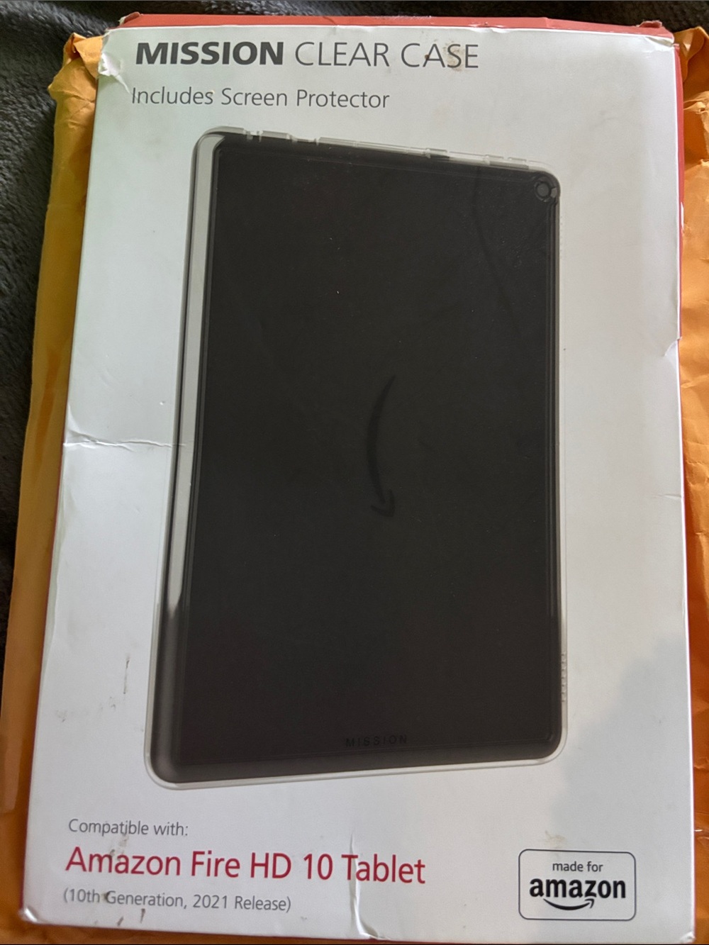Clear Case with Screen Protector for Amazon Fire HD 10 Tablet – Clear